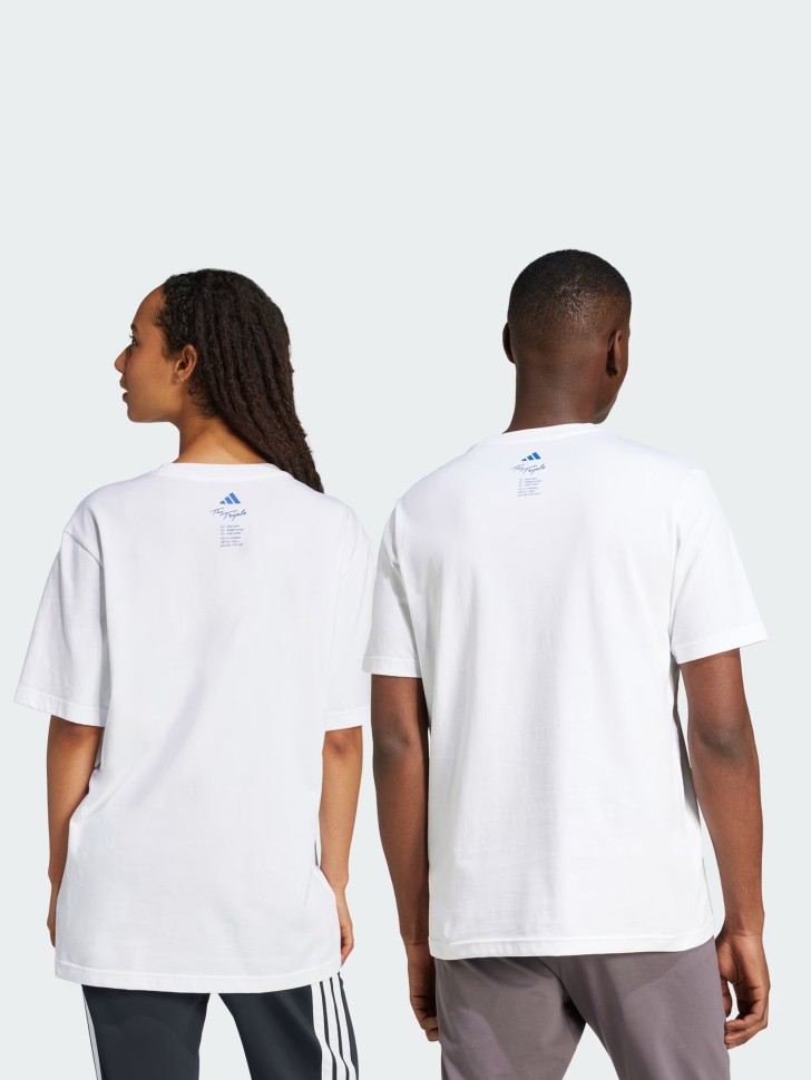 Футболка мужская Adidas M L DRINK TEE белая JJ4013 изображение 3
