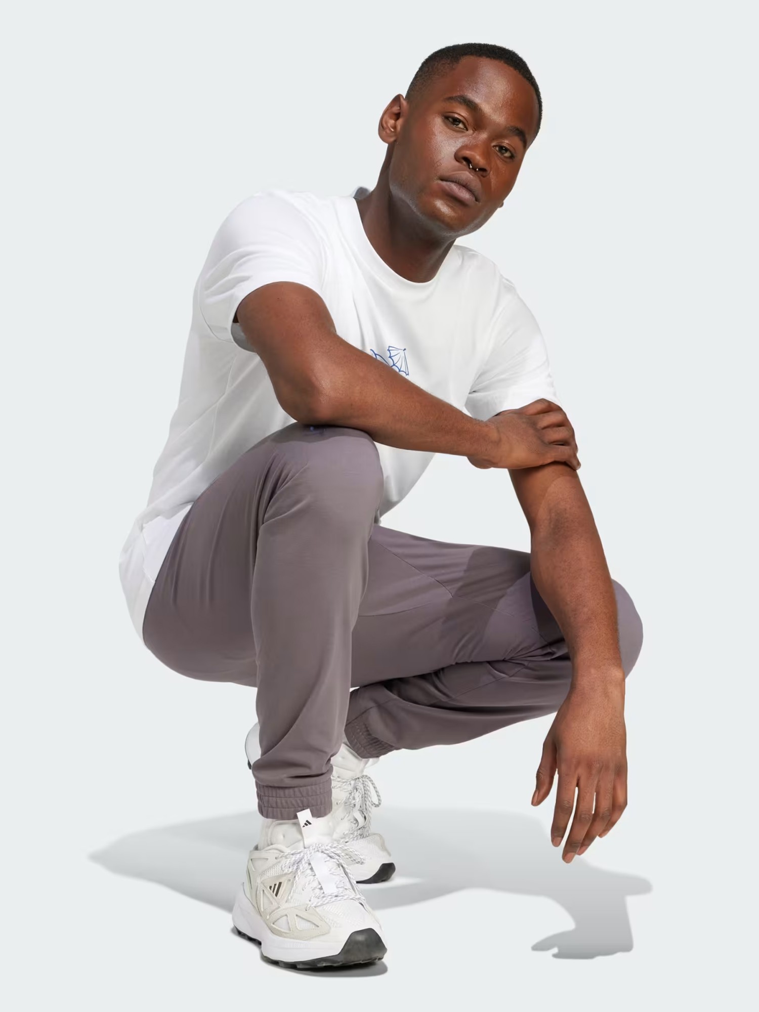 Футболка мужская Adidas M L DRINK TEE белая JJ4013 изображение 4