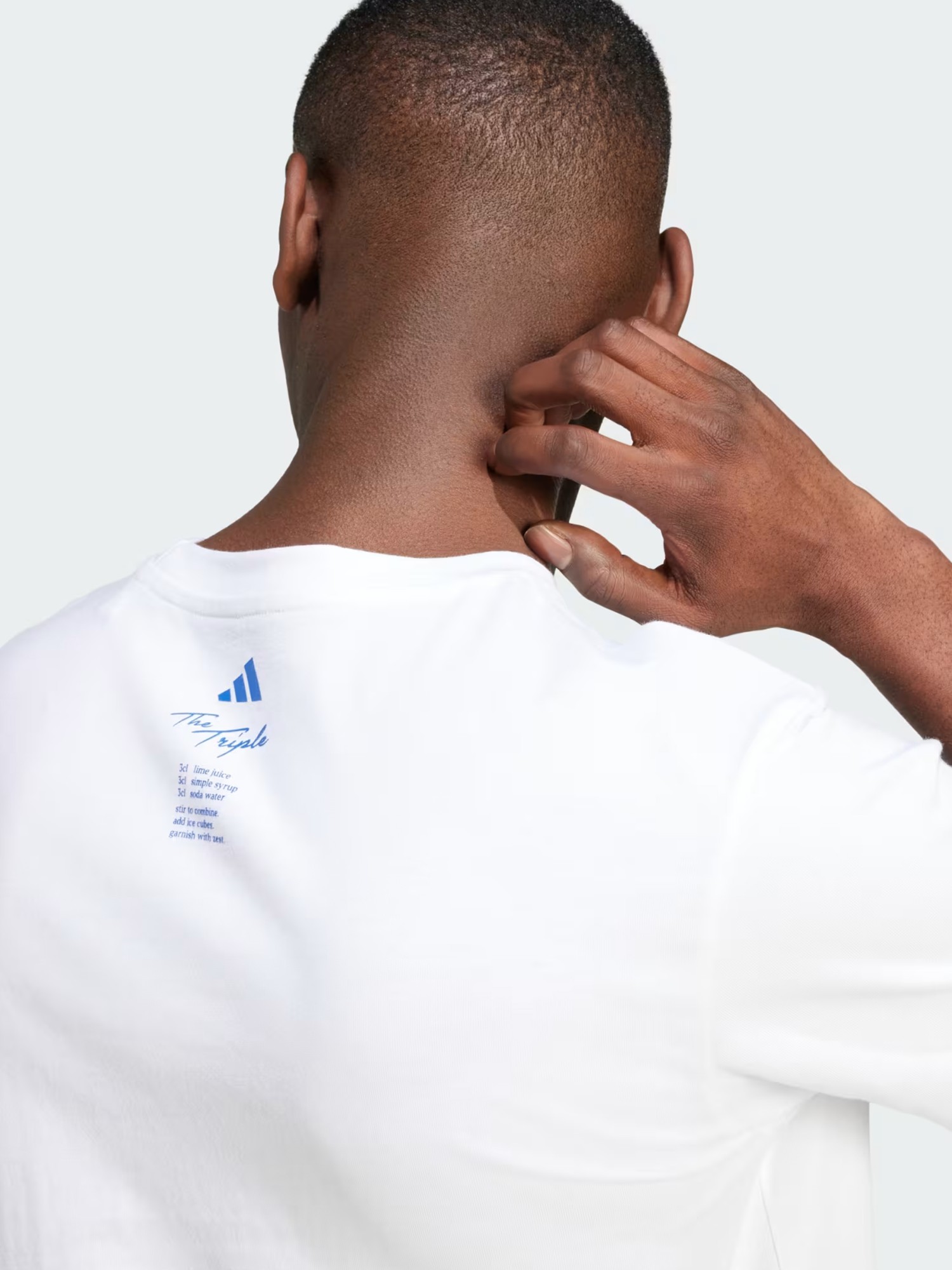 Футболка мужская Adidas M L DRINK TEE белая JJ4013 изображение 6