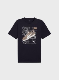 Футболка чоловіча Puma GRAPHICS Sneaker Tee синя 68483016 изображение 5