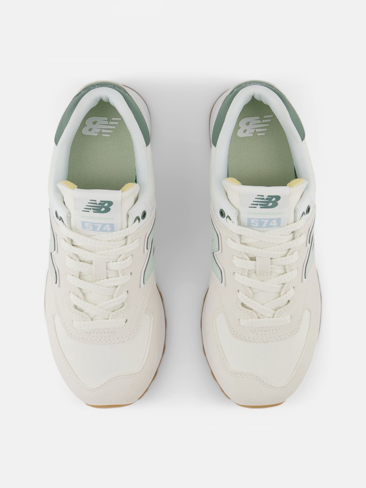 Кроссовки женские New Balance 574 белые WL574CGR изображение 4