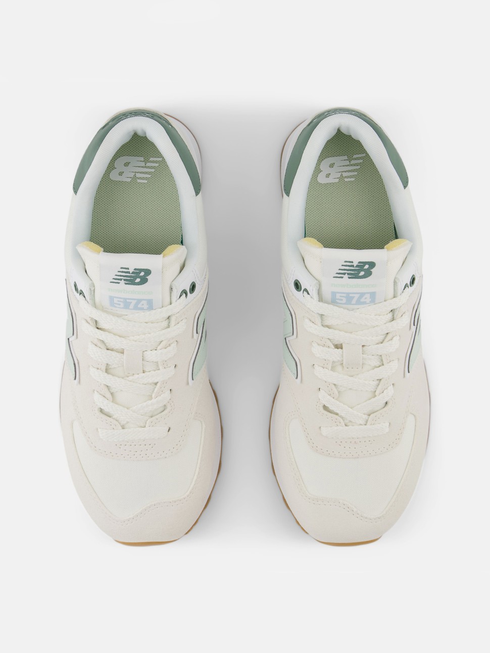 Кросівки жіночі New Balance 574 білі WL574CGR — фото 4