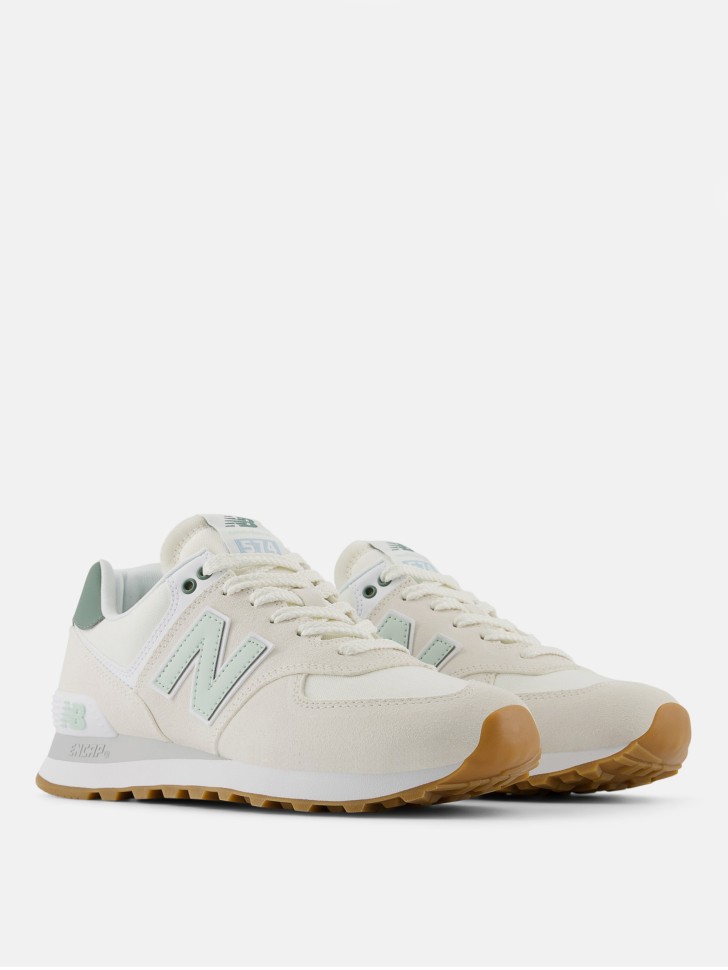 Кроссовки женские New Balance 574 белые WL574CGR изображение 5
