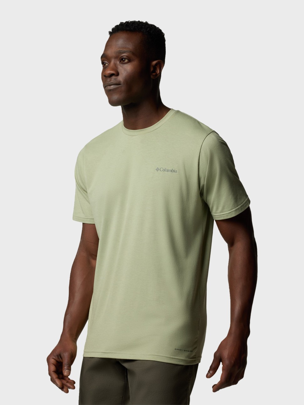 Футболка чоловiча Columbia Men's Sun Trek™ Short Sleeve Tee хакі 1931161-348 — фото 3
