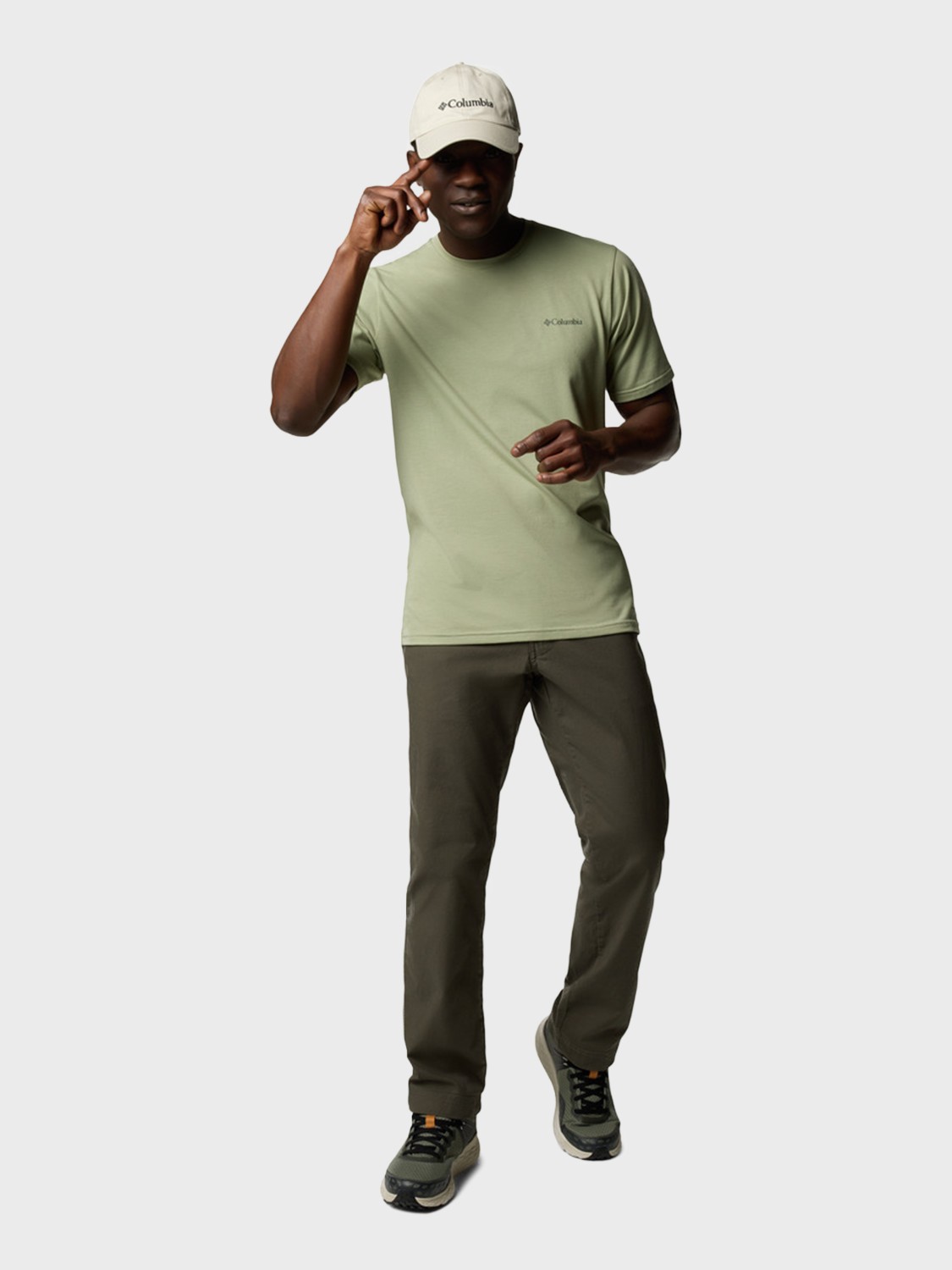 Футболка мужская Columbia Men's Sun Trek™ Short Sleeve Tee хаки 1931161-348 изображение 6