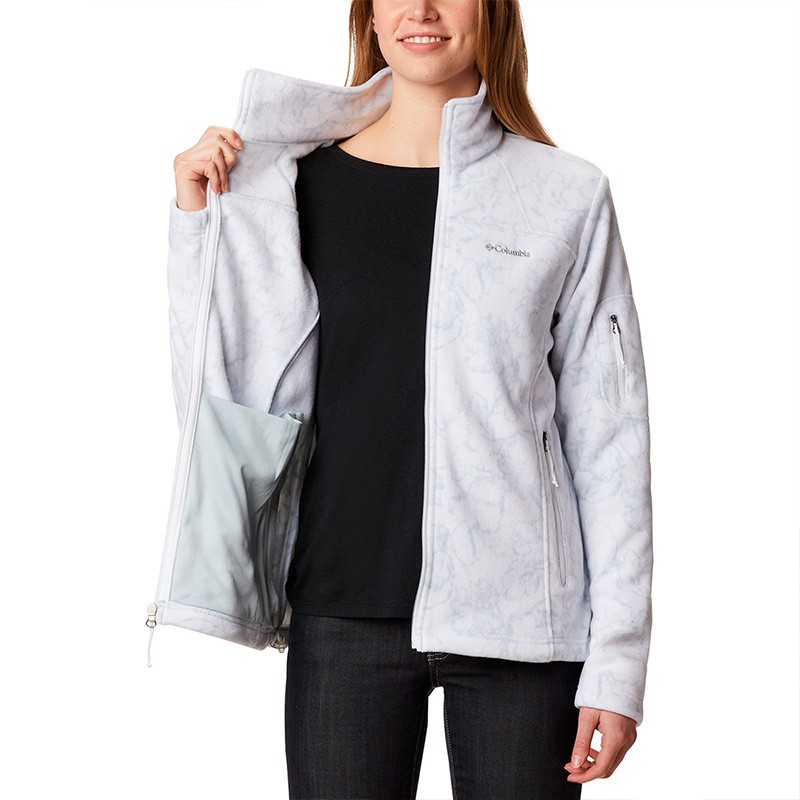 Толстовка женская Columbia Fast Trek™ Printed Jkt белая 1622211-103 изображение 4