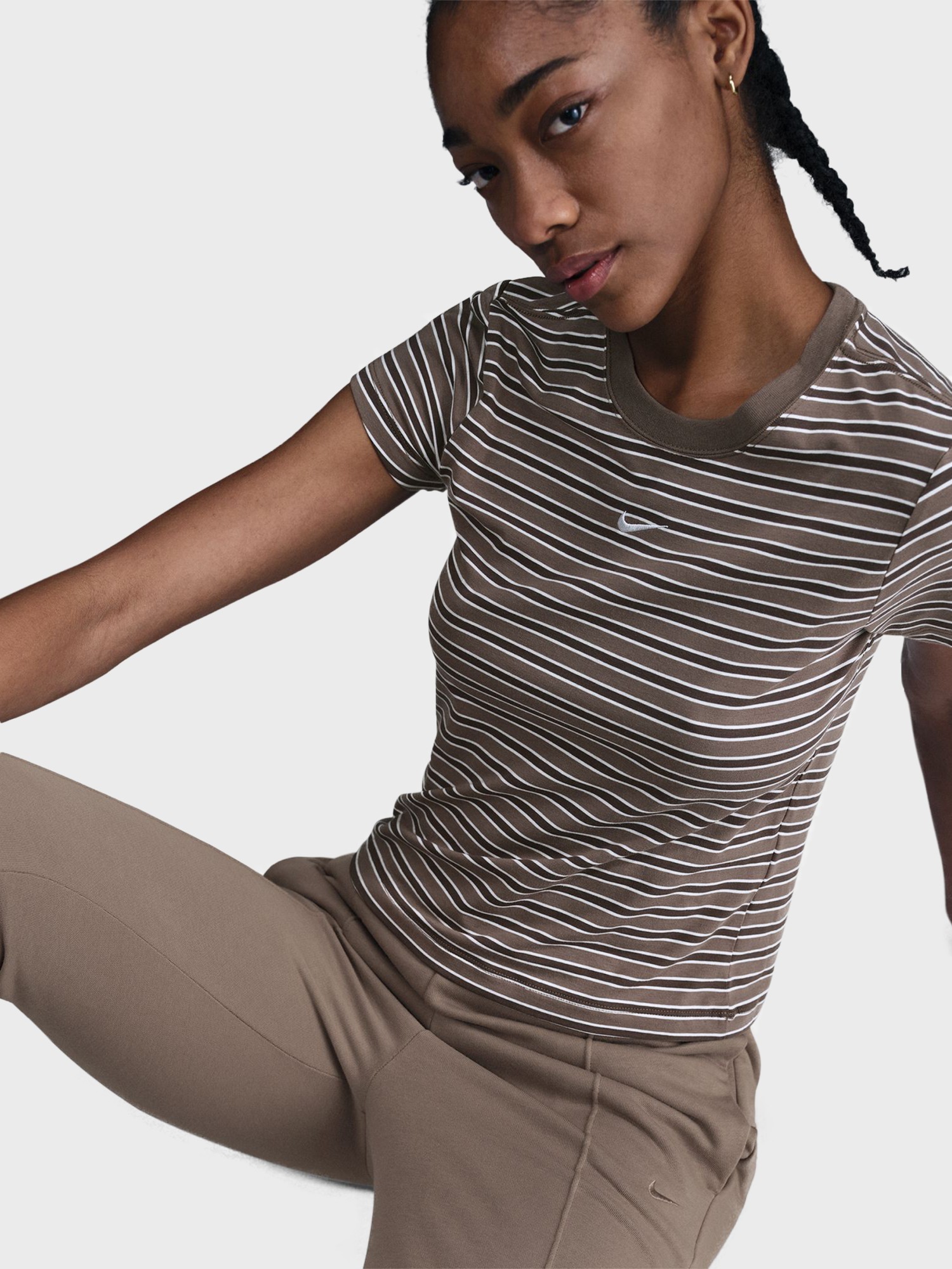 Штани жіночі Nike W NSW NK CHLL FT HR SWTPNT коричневі FN2434-233 изображение 6