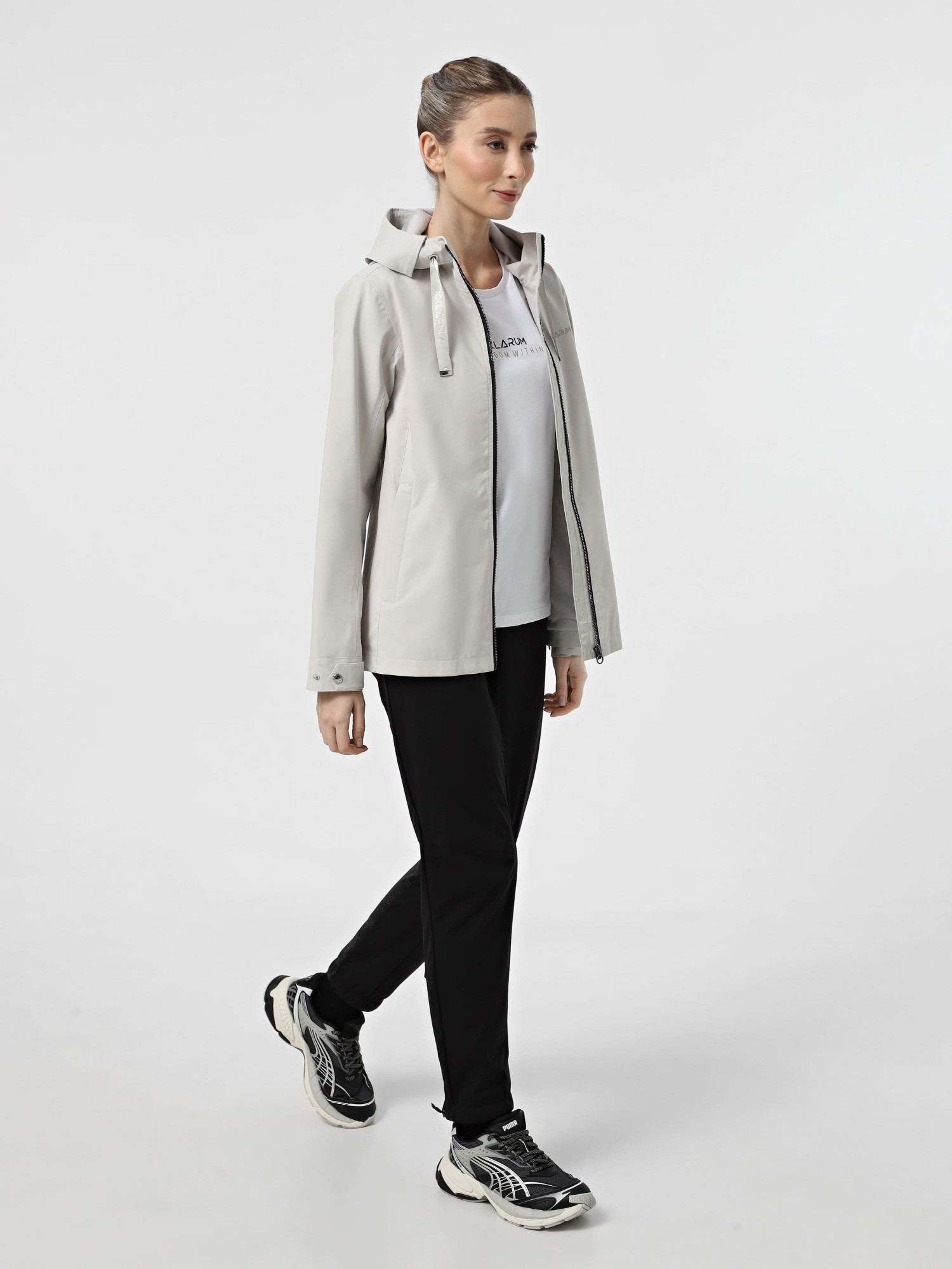 Вітрівка жіноча Larum Pacuta світло-сіра 422507-011 изображение 6