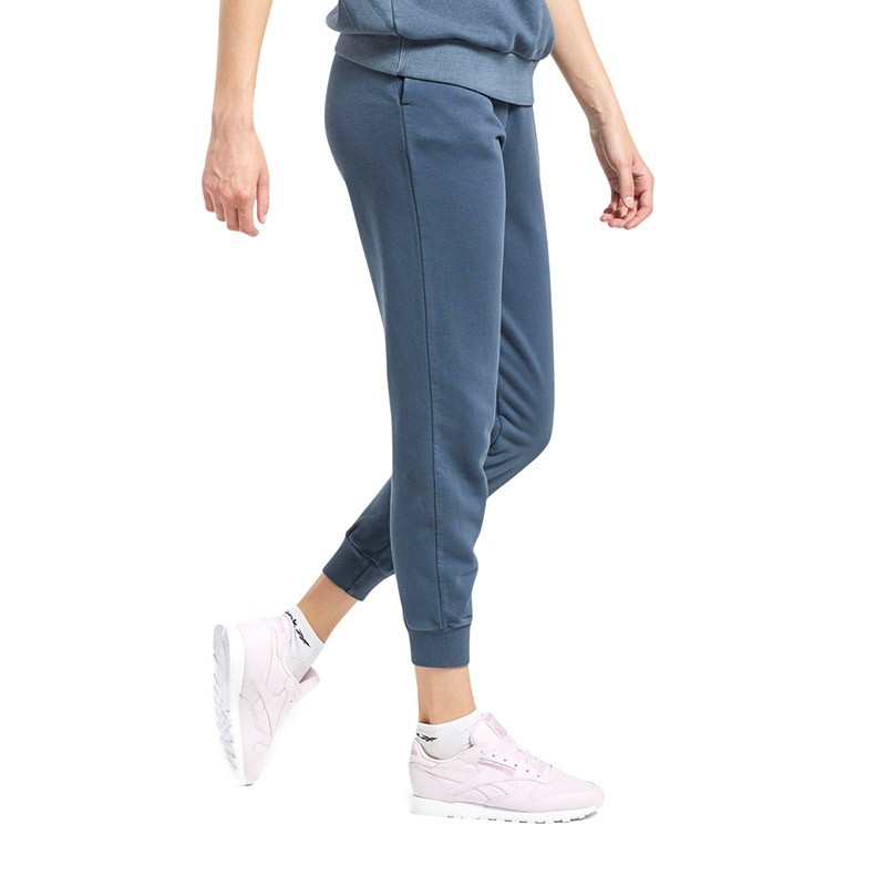 Брюки женские Reebok Classics Washed Pants синие GF8060 — фото 4