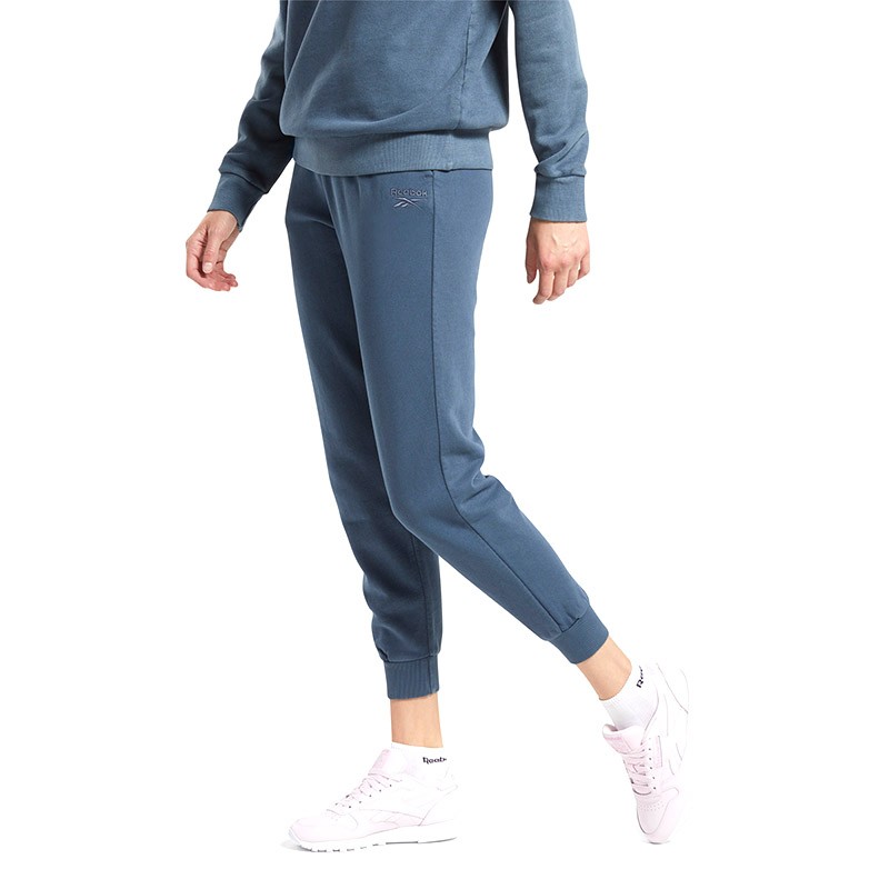 Брюки женские Reebok Classics Washed Pants синие GF8060 — фото 5