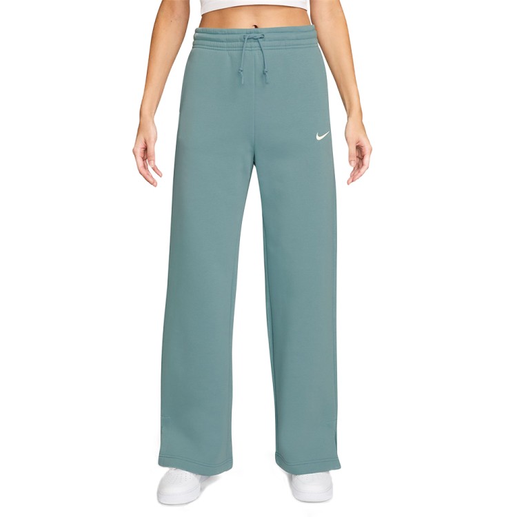 Брюки женские Nike W NSW PHNX FLC HR PANT WIDE 2 зеленые IH1011-017