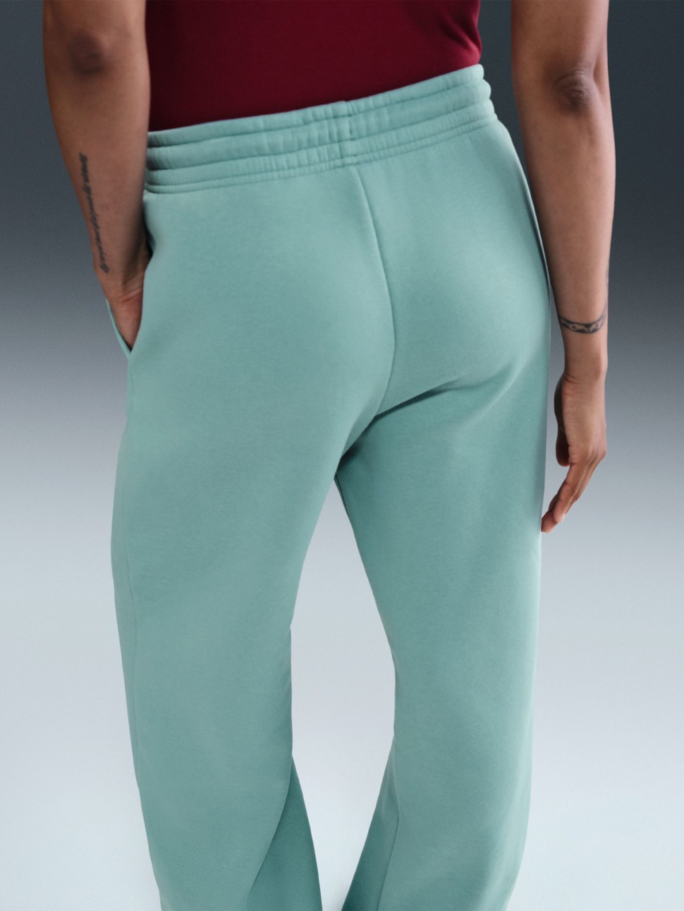 Штани жіночі Nike W NSW PHNX FLC HR PANT WIDE 2 бірюзові IH1011-017 — фото 6