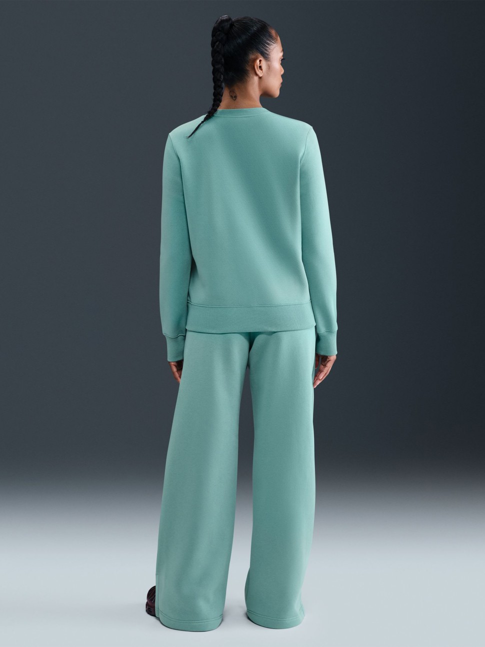 Штани жіночі Nike W NSW PHNX FLC HR PANT WIDE 2 бірюзові IH1011-017 — фото 9