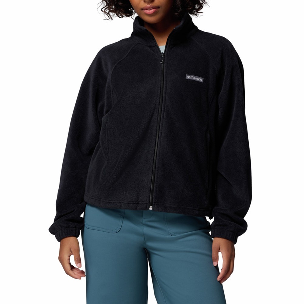 Толстовка женская Columbia BENTON SPRINGS™ RELAXED FULL ZIP черная 2136221-010