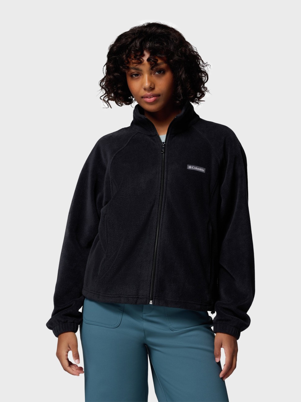 Толстовка жіноча Columbia BENTON SPRINGS™ RELAXED FULL ZIP чорна 2136221-010 — фото 2