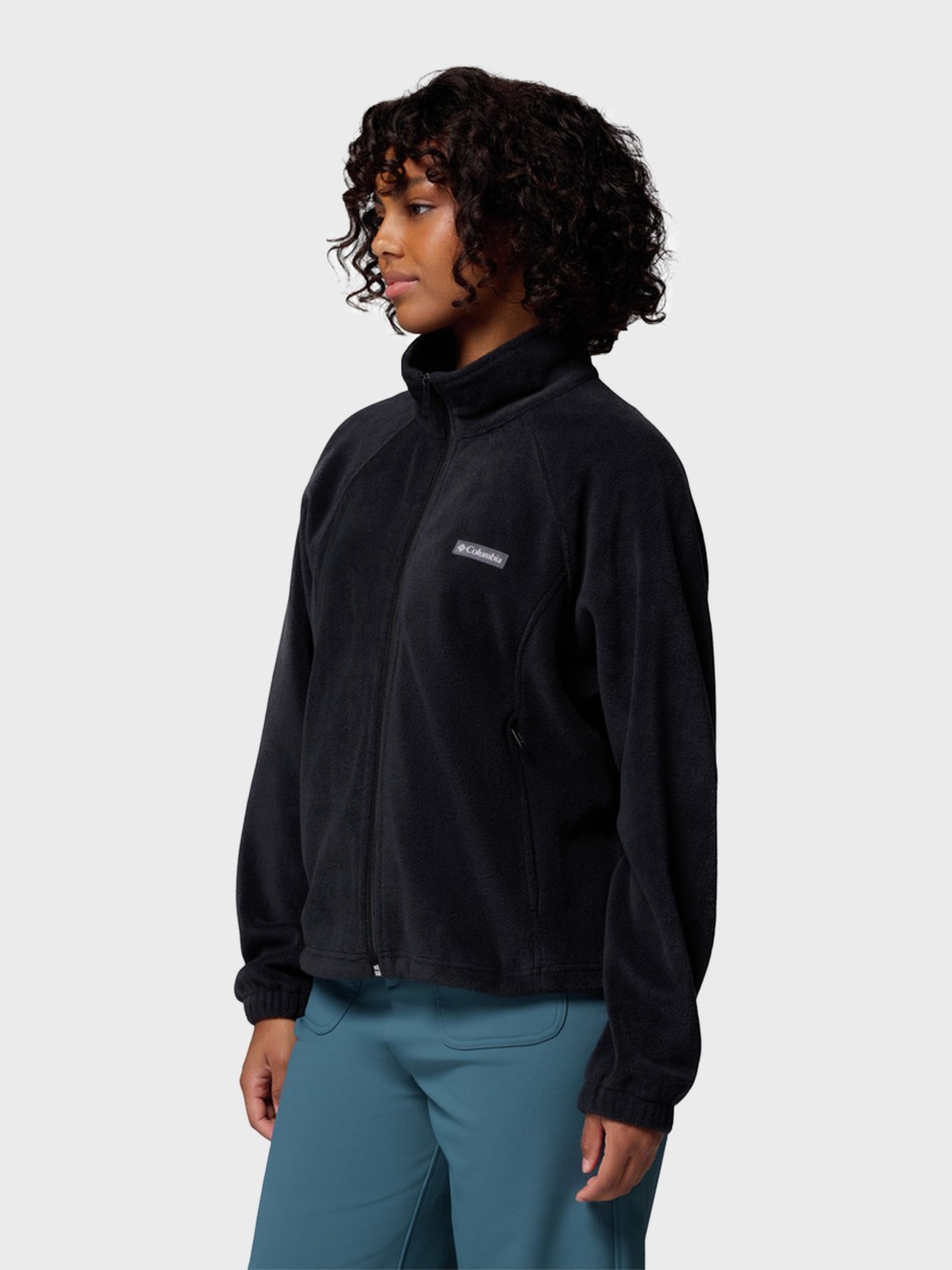 Толстовка жіноча Columbia BENTON SPRINGS™ RELAXED FULL ZIP чорна 2136221-010 — фото 3