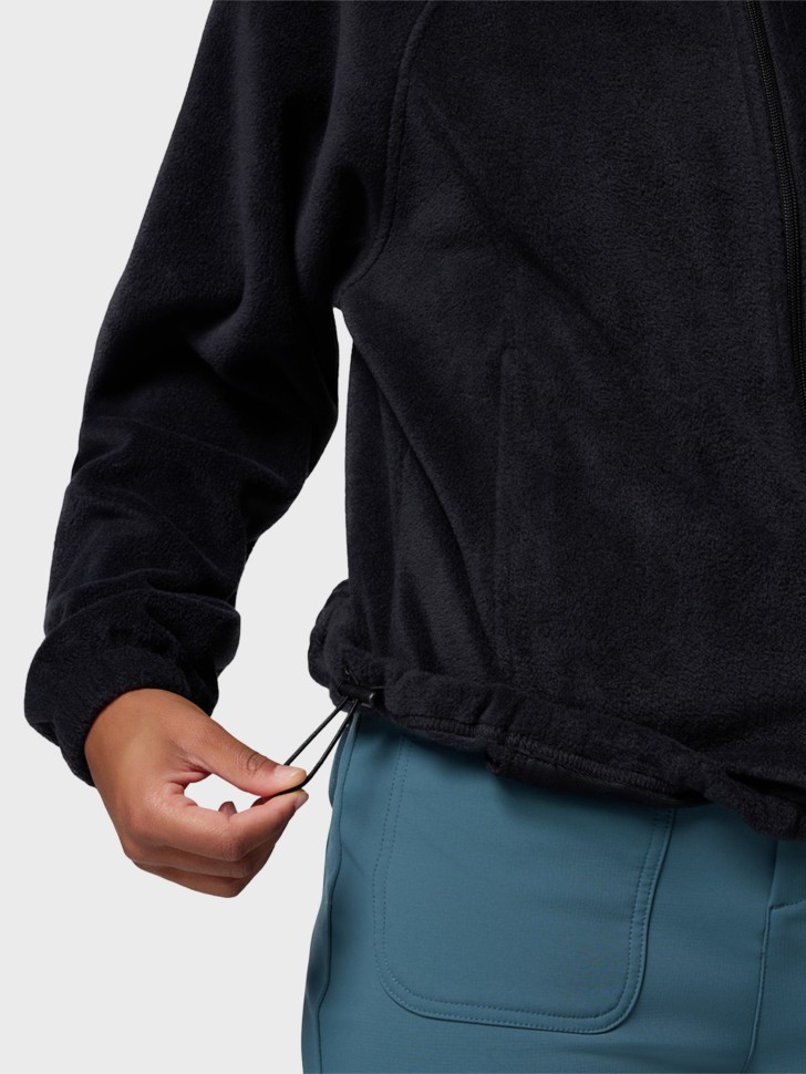 Толстовка женская Columbia BENTON SPRINGS™ RELAXED FULL ZIP черная 2136221-010 изображение 5