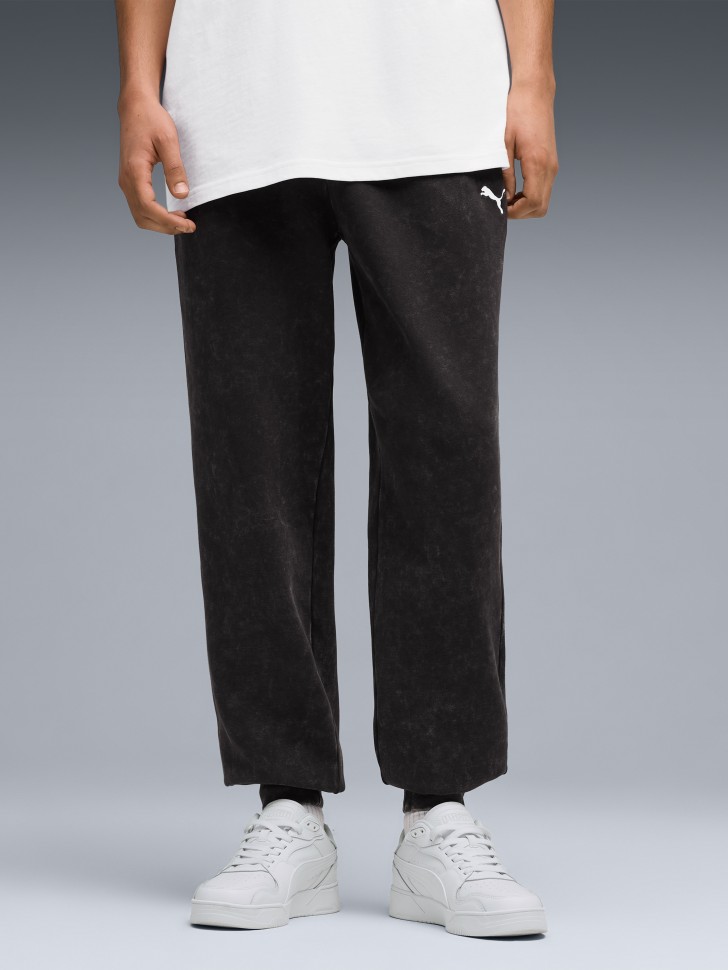 Штани чоловічі Puma ESS ELEVATED Wash Sweatpants чорні 68843601 изображение 2