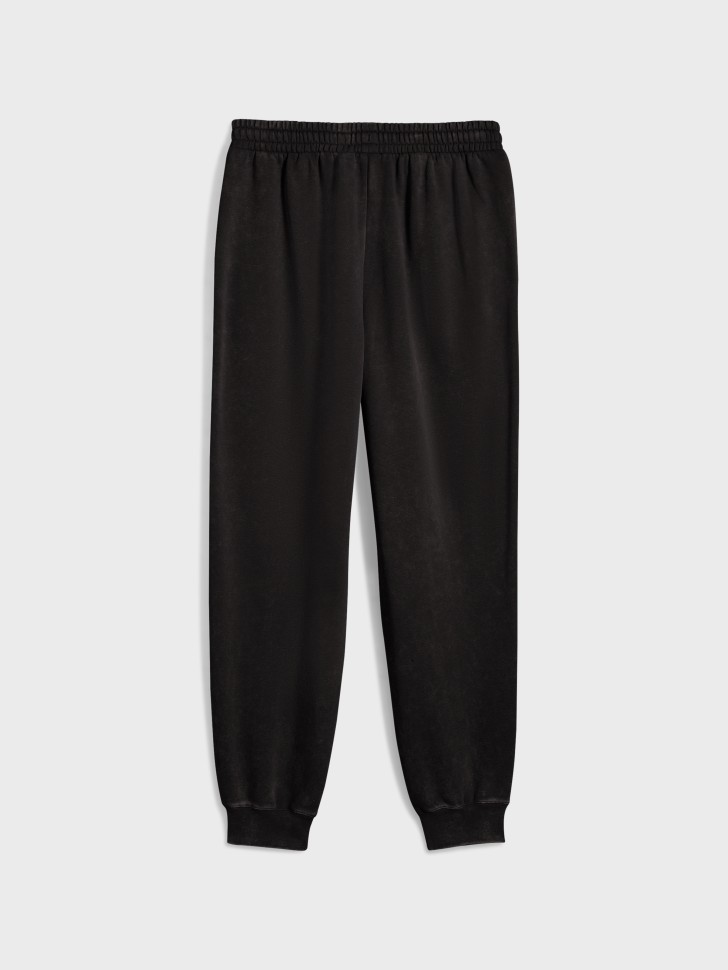 Штани чоловічі Puma ESS ELEVATED Wash Sweatpants чорні 68843601 изображение 6
