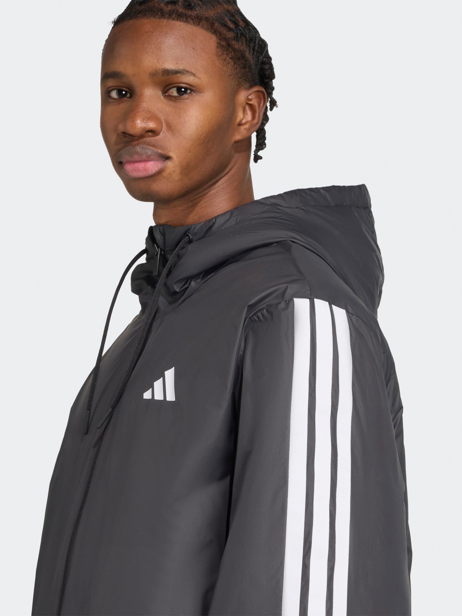 Куртка чоловіча Adidas ESS 3S INS HD J чорна JM4042 изображение 5