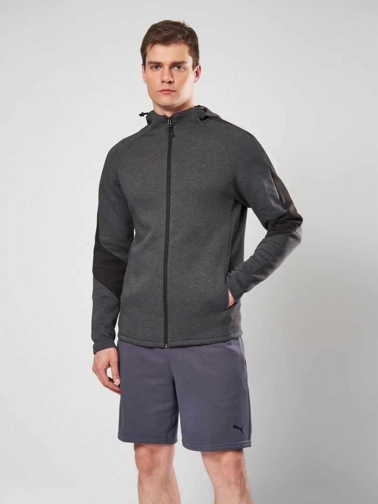 Толстовка мужская Puma EVOSTRIPE Core FZ Hoodie графитовая 63152907 изображение 3