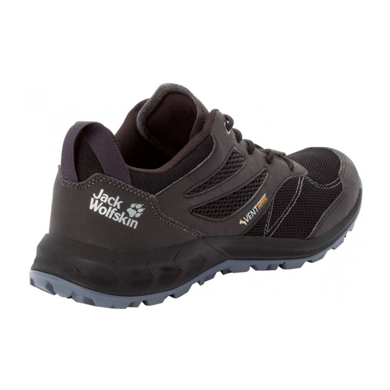 Кросівки чоловічі Jack Wolfskin Woodland Vent Low M чорні 4039221-6069 — фото 2 — Sport City Кросівки чоловічі Jack Wolfskin Woodland Vent Low M чорні 4039221-6069 — фото 2