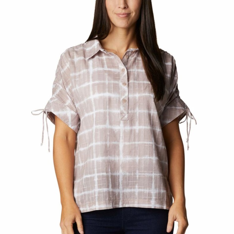 Рубашка женская Columbia Camp Henry ™ III SS Shirt бежевая 1933411-649 изображение 1