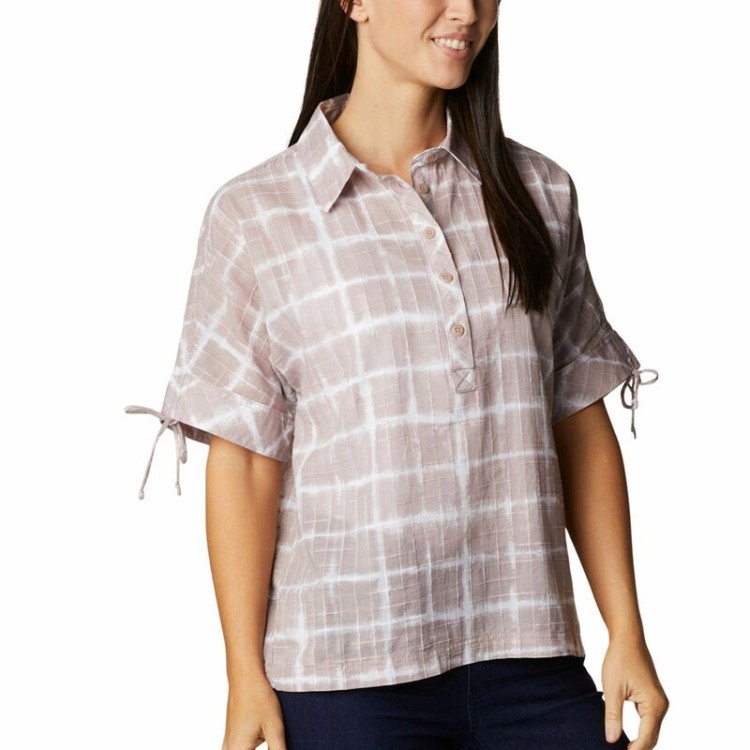 Рубашка женская Columbia Camp Henry ™ III SS Shirt бежевая 1933411-649 изображение 2