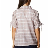 Рубашка женская Columbia Camp Henry ™ III SS Shirt бежевая 1933411-649 изображение 4
