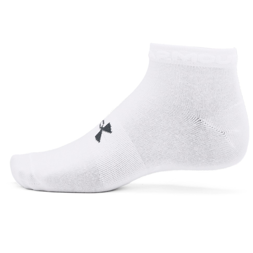 Носки  Under Armour Ua Essential Low Cut 3Pk белые 1365745-100 — фото 2