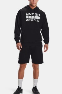 Толстовка чоловіча Under Armour Ua Rival Flc Signature Hd чорна 1366363-001 изображение 2