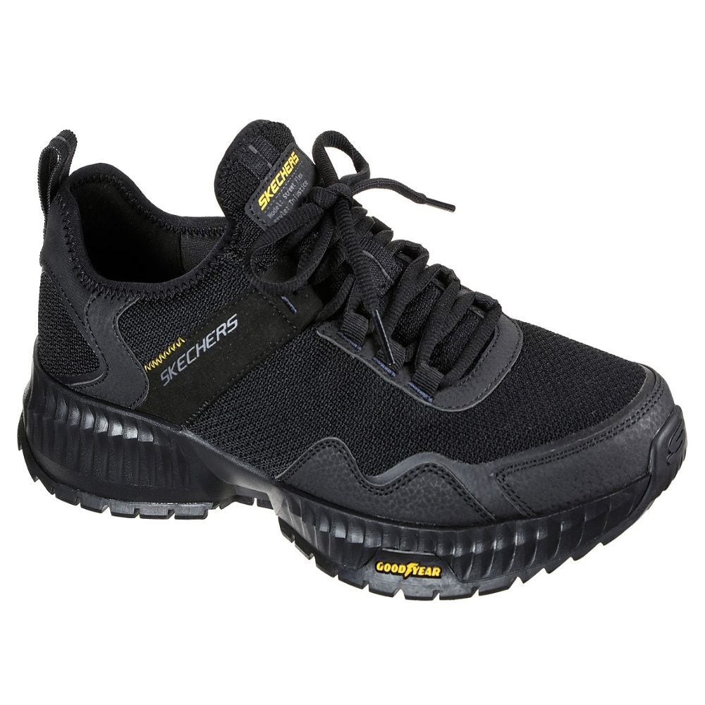 Кроссовки мужские Skechers Street Flex Injustice черные 232121 BBK изображение 2