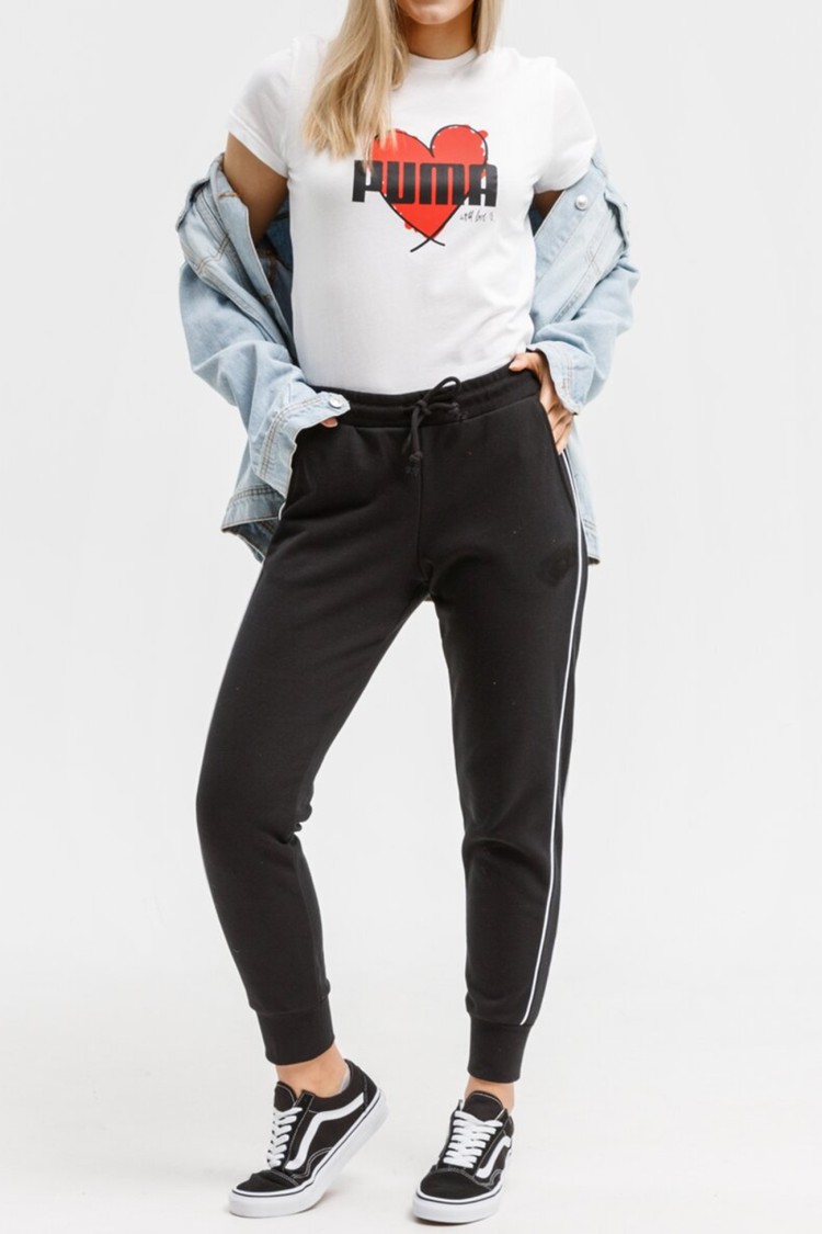 Футболка женская Puma Heart Tee белая 58789702 изображение 2