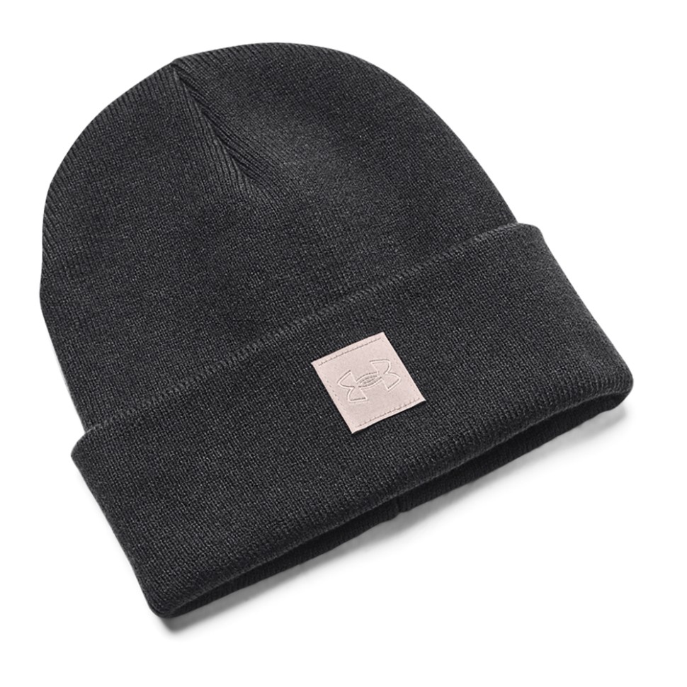 Шапка Under Armour UA Halftime Cuff черная 1373101-001 изображение 1