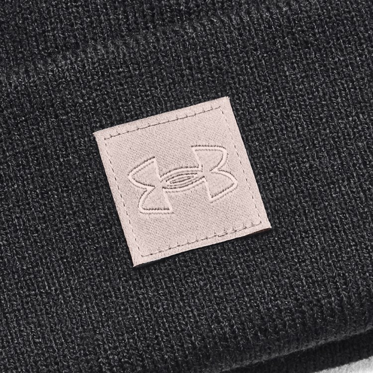 Шапка Under Armour UA Halftime Cuff черная 1373101-001 изображение 2