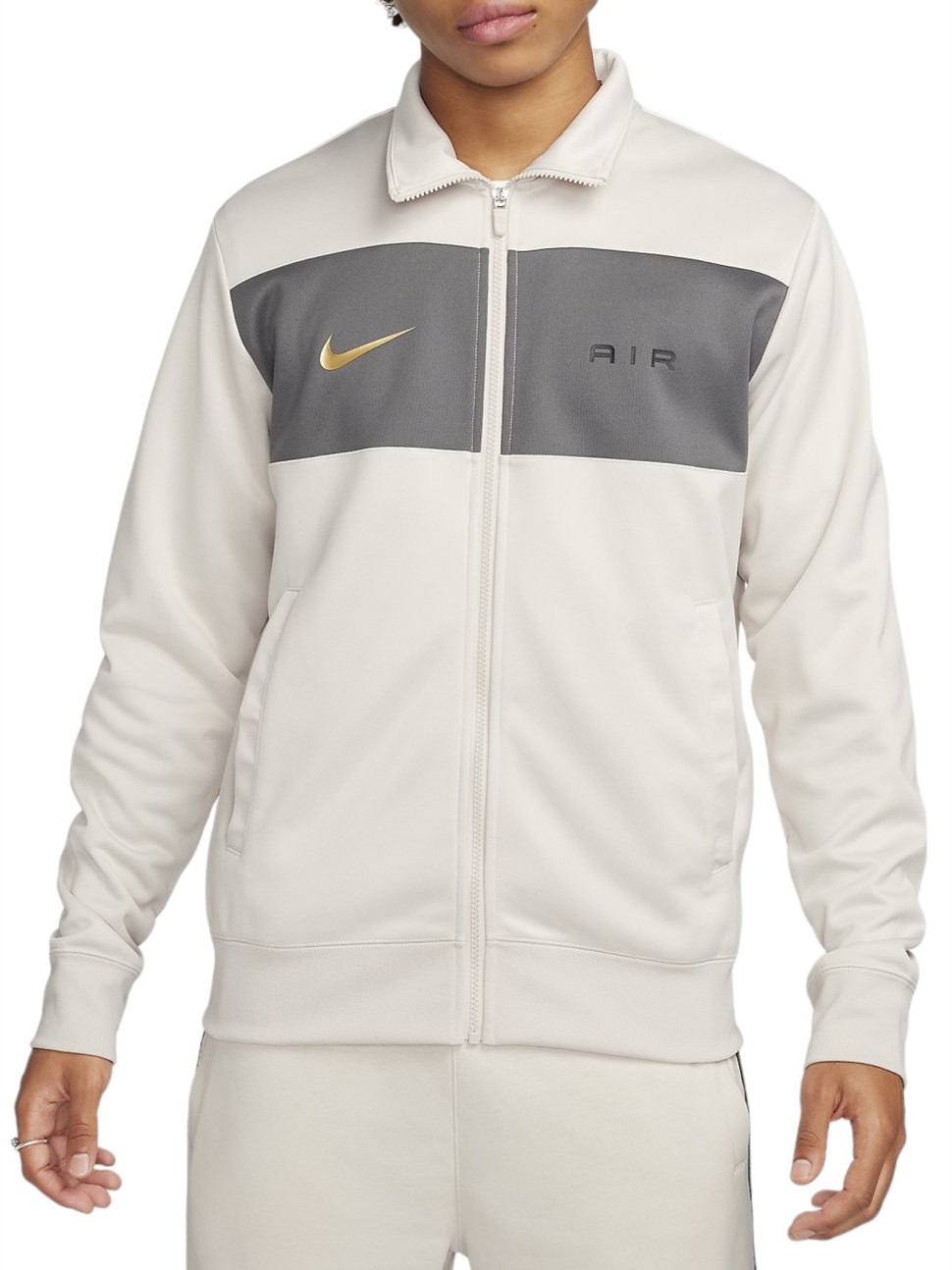 Толстовка чоловіча Nike M NSW SW AIR TRACKTOP PK бежева FN7689-104 — фото 2