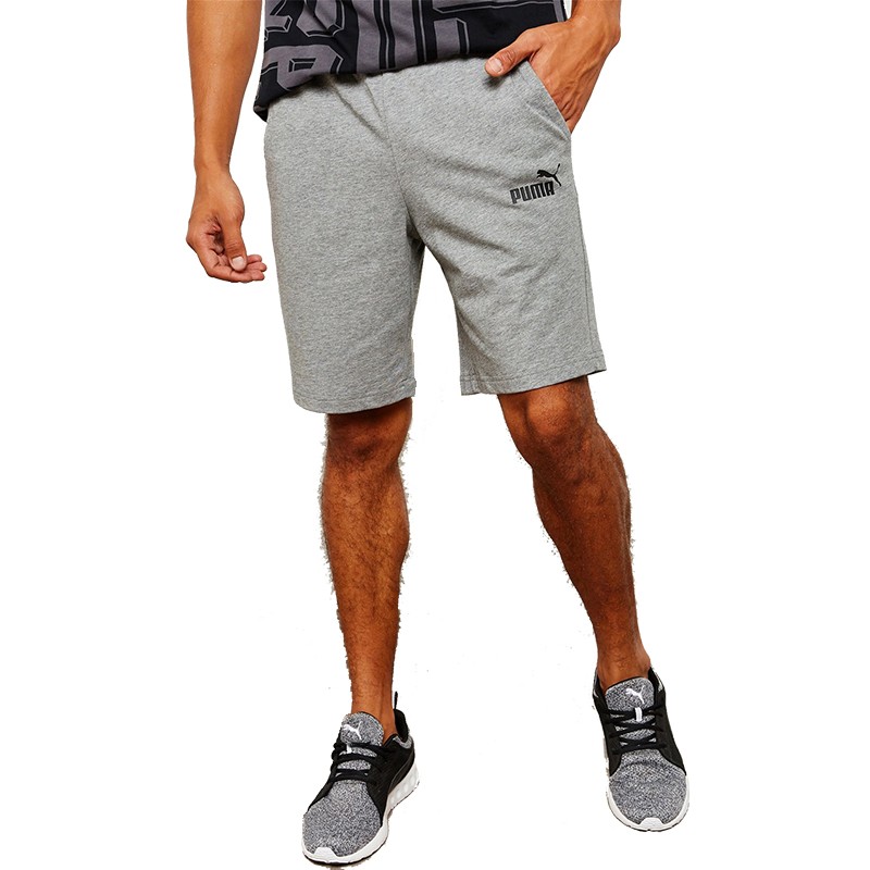 Шорты мужские Puma ESSENTIALS JERSEY S серые 85199403 изображение 2