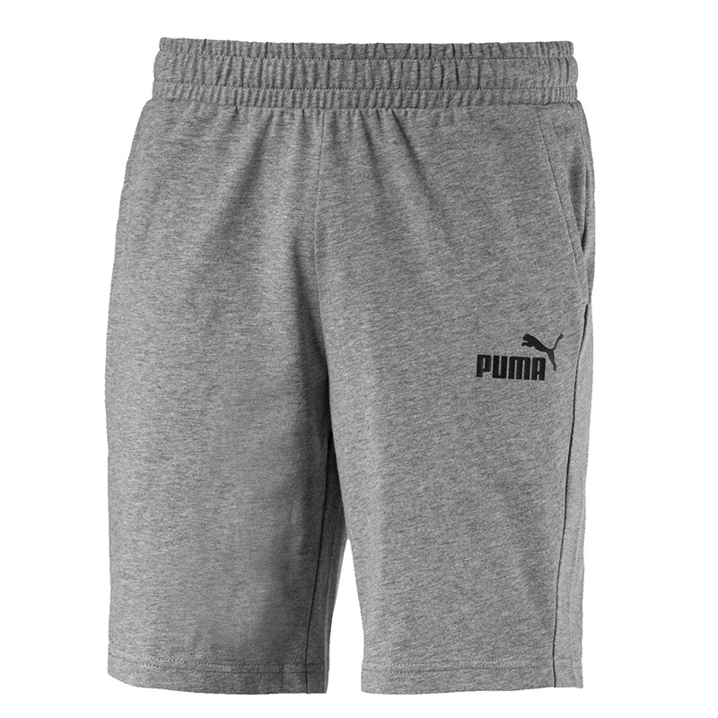 Шорты мужские Puma ESSENTIALS JERSEY S серые 85199403 изображение 1