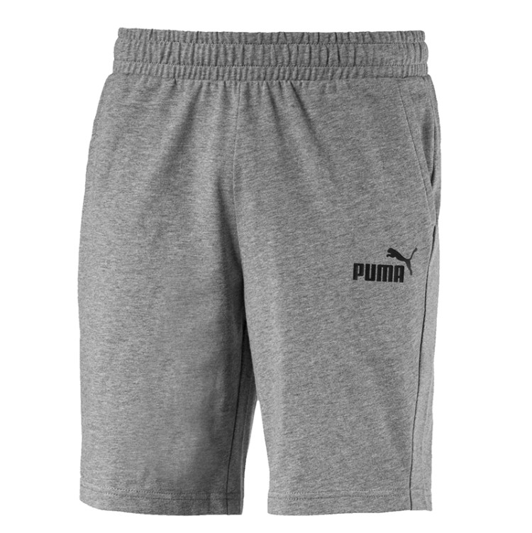 Шорты мужские Puma ESSENTIALS JERSEY S серые 85199403 изображение 1
