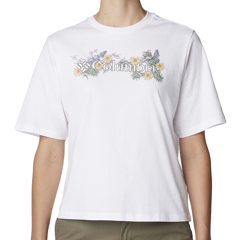 Футболка жіноча Columbia NORTH CASCADES™ RELAXED TEE біла 1992081-117 изображение 1