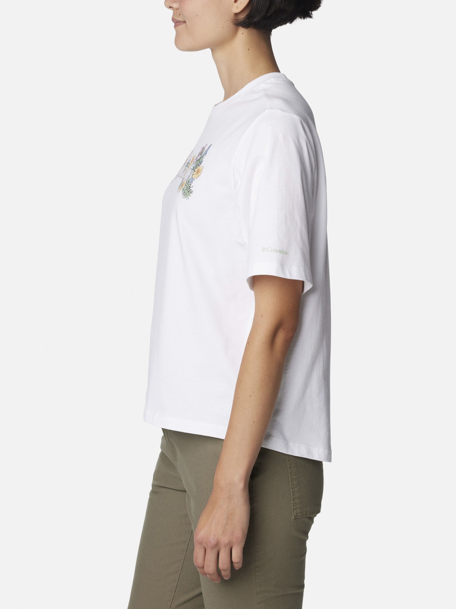 Футболка жіноча Columbia NORTH CASCADES™ RELAXED TEE біла 1992081-117 изображение 4