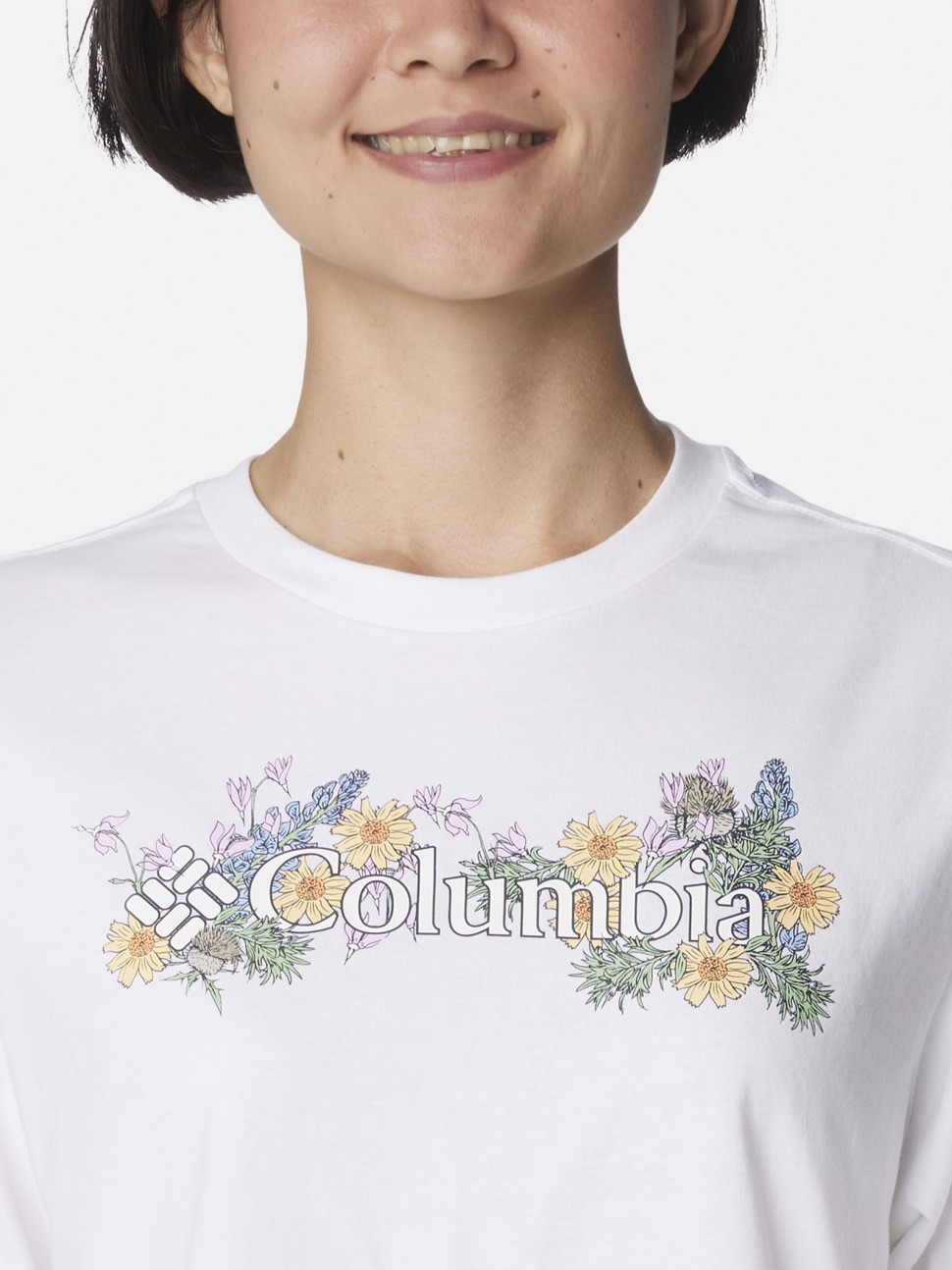 Футболка жіноча Columbia NORTH CASCADES™ RELAXED TEE біла 1992081-117 — фото 5
