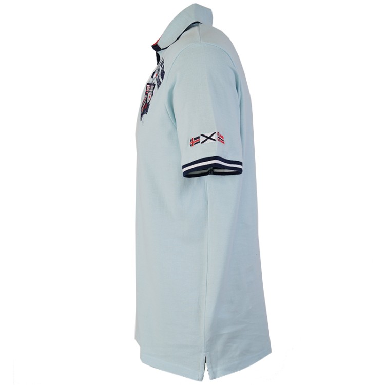 Футболка мужская Geographical Norway голубая SQ259-400 изображение 3