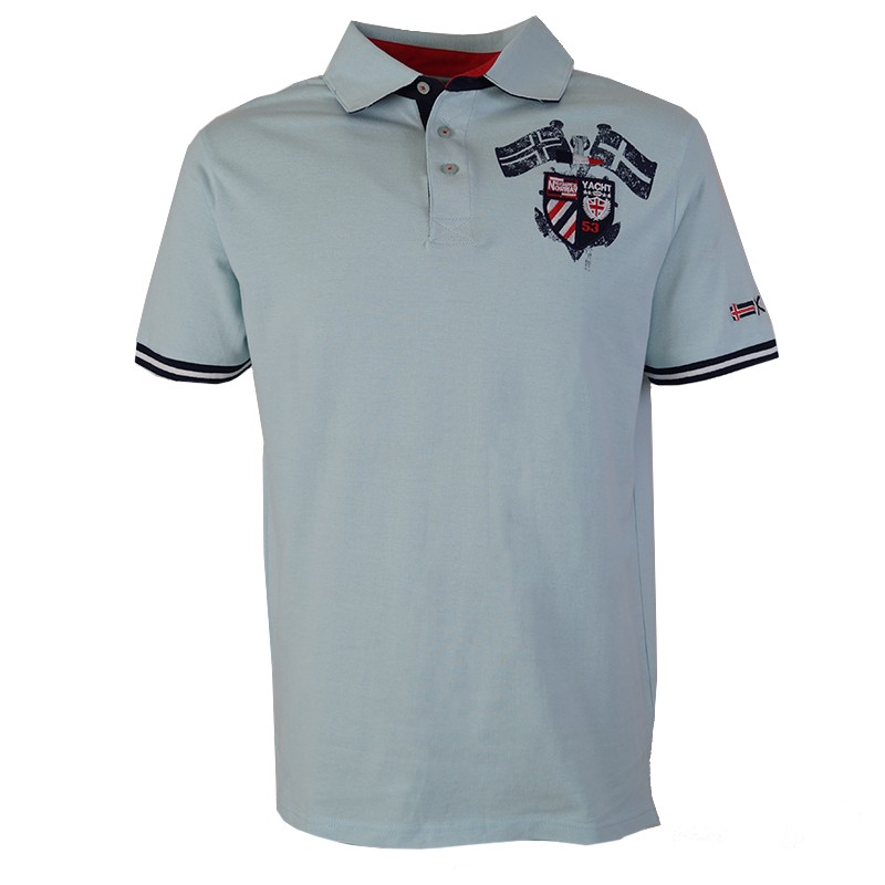 Футболка мужская Geographical Norway голубая SQ259-400 — Sport City Футболка мужская Geographical Norway голубая SQ259-400