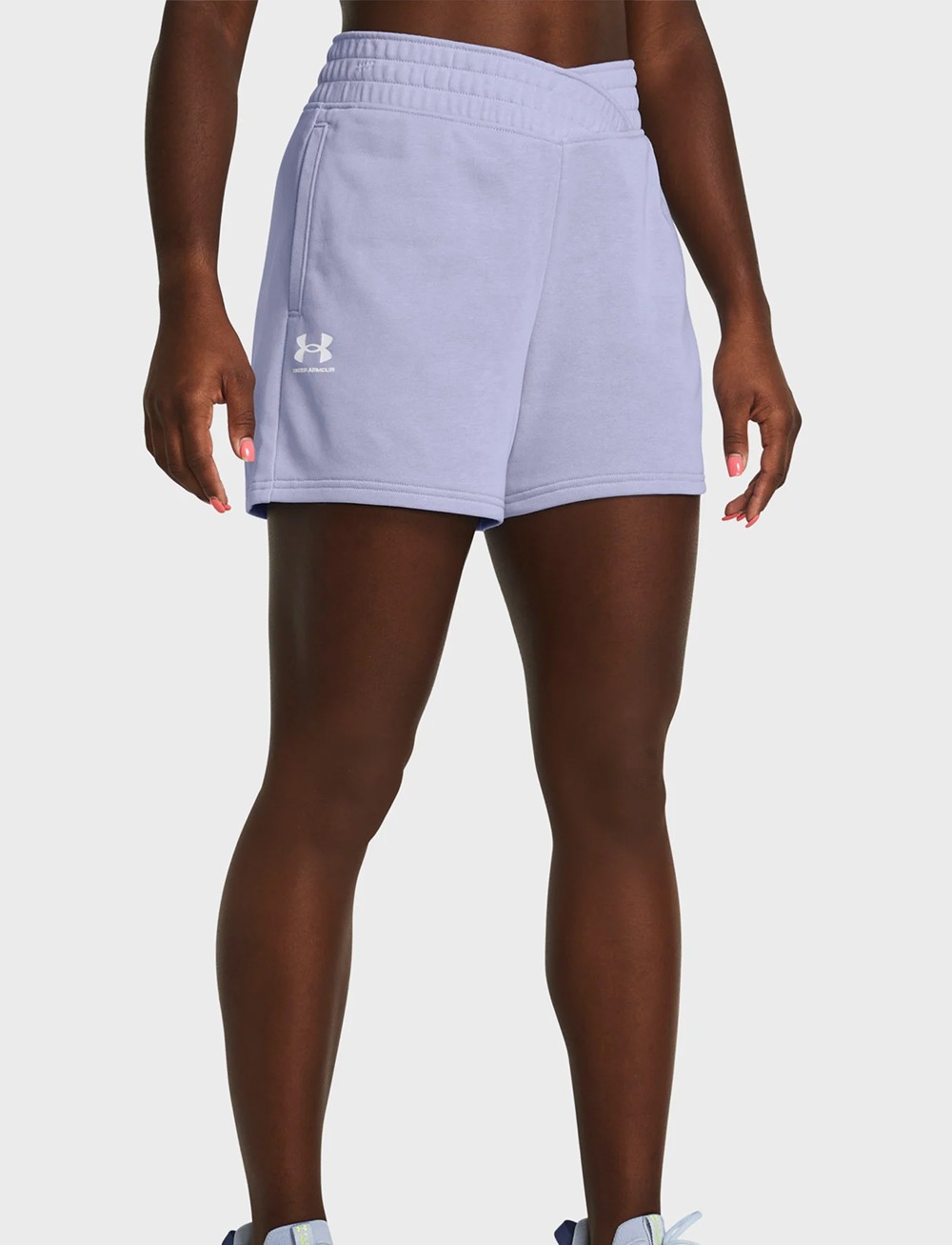 Шорты женские Under Armour UA RIVAL TERRY SHORT голубые 1382742-539 изображение 2