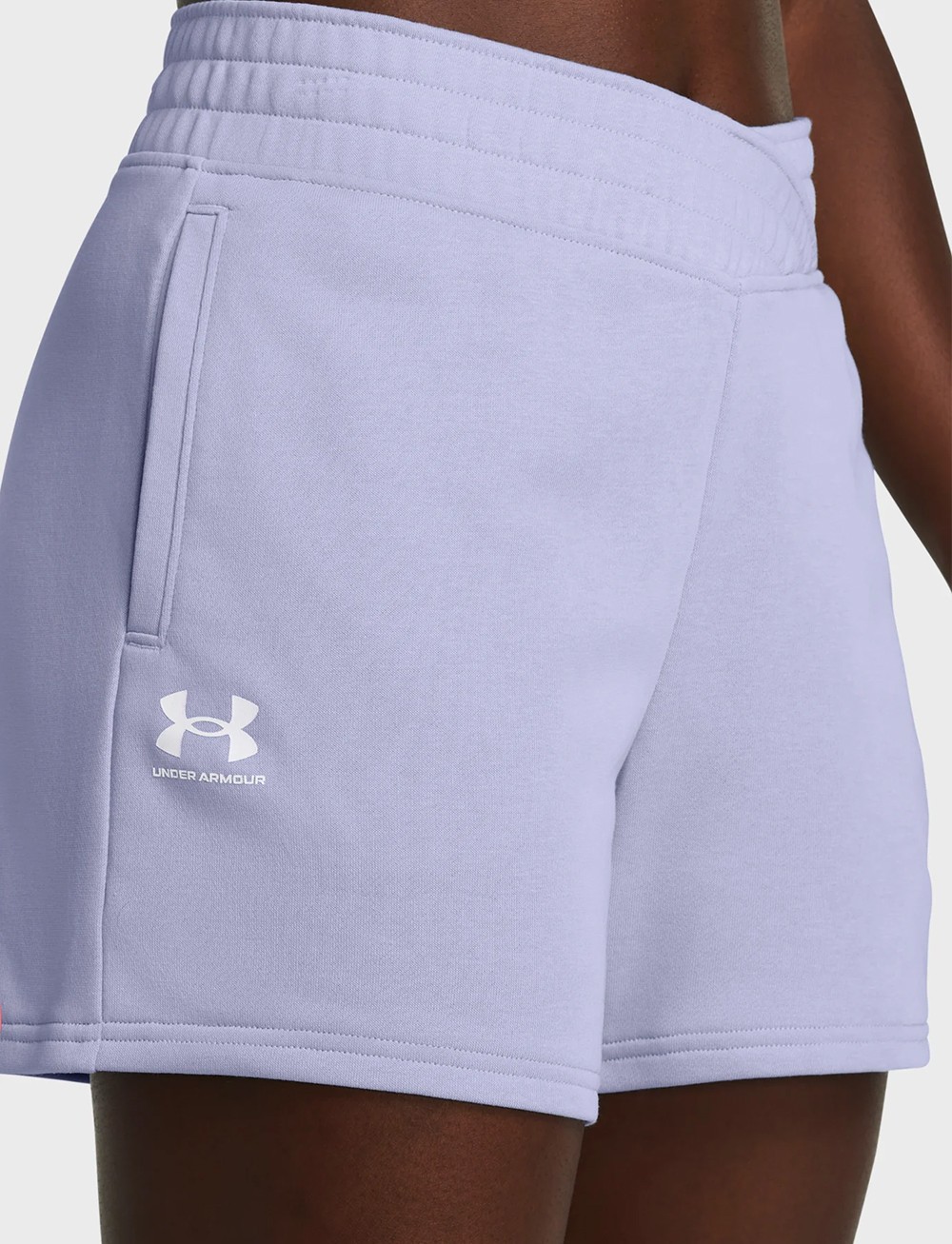 Шорты женские Under Armour UA RIVAL TERRY SHORT голубые 1382742-539 изображение 5