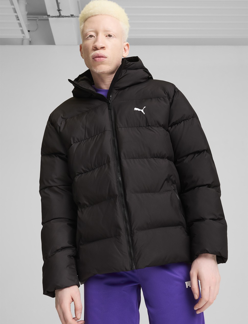 Куртка чоловіча Puma Poly Puffer Jacket чорна 62712301 — фото 2