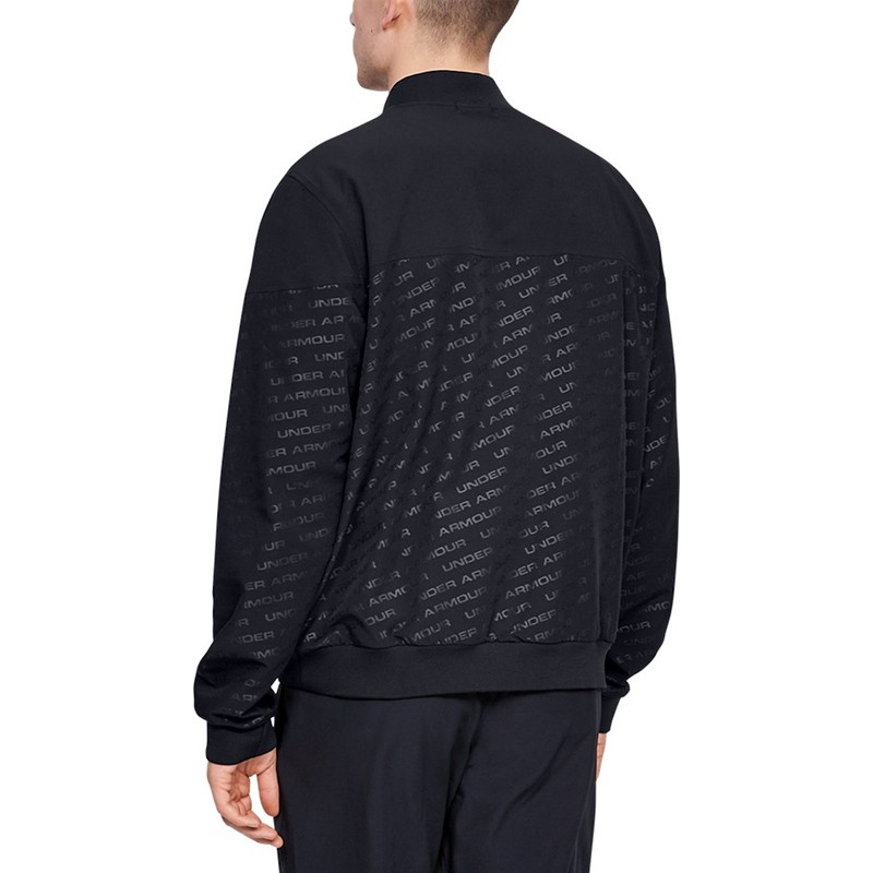 Ветровка мужская Under Armour UNSTOPPABLE EMBOSS BOMBER черная 1345551-001 — фото 2