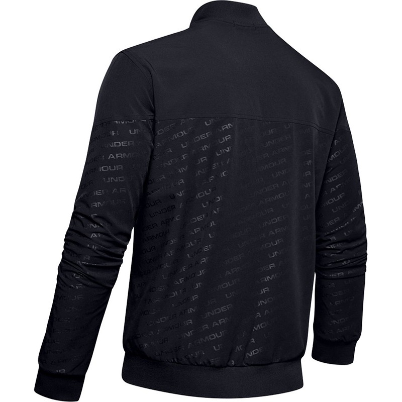 Ветровка мужская Under Armour UNSTOPPABLE EMBOSS BOMBER черная 1345551-001 — фото 4