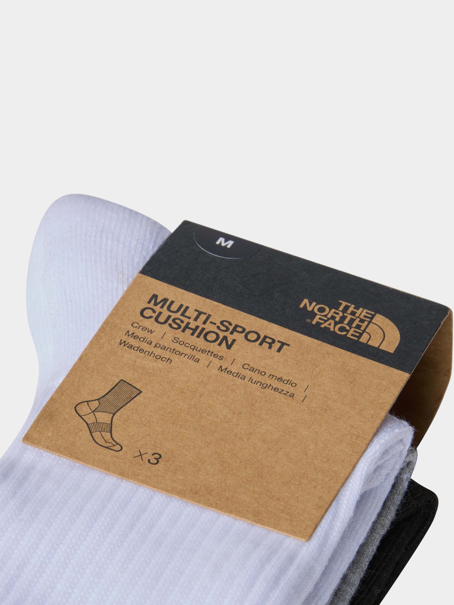 Носки The North Face Multi Sport Cush Crew Sock 3p мультицвет NF0A882H3OW1 изображение 4